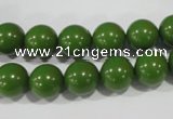 CTU1395 15.5 inches 12mm round synthetic turquoise beads