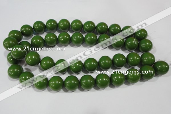 CTU1398 15.5 inches 18mm round synthetic turquoise beads