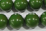 CTU1399 15.5 inches 20mm round synthetic turquoise beads