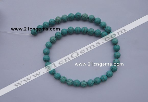 CTU14 15.5 inches 10mm faceted round blue turquoise beads Wholesale