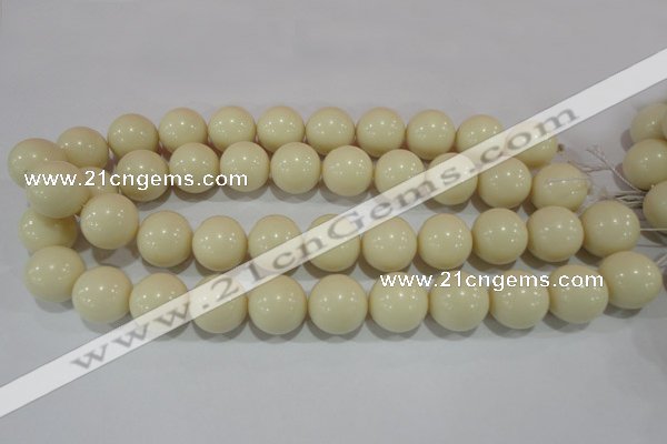 CTU1438 15.5 inches 18mm round synthetic turquoise beads