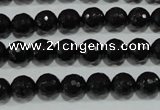 CTU1483 15.5 inches 8mm faceted round synthetic turquoise beads