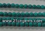 CTU1671 15.5 inches 4mm round synthetic turquoise beads