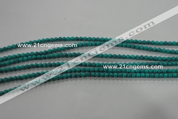 CTU1671 15.5 inches 4mm round synthetic turquoise beads