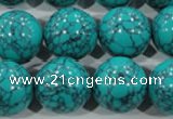 CTU1679 15.5 inches 20mm round synthetic turquoise beads