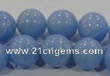 CTU1738 15.5 inches 18mm round synthetic turquoise beads