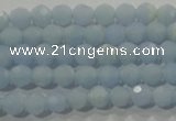 CTU1741 15.5 inches 4mm faceted round synthetic turquoise beads