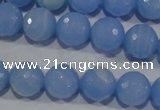 CTU1745 15.5 inches 12mm faceted round synthetic turquoise beads