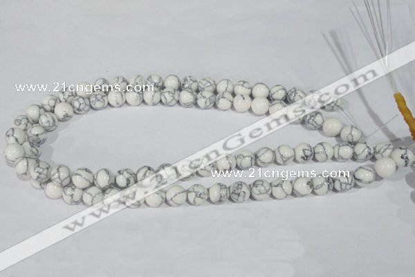 CTU1785 15.5 inches 12mm round synthetic turquoise beads