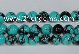 CTU1803 15.5 inches 8mm round synthetic turquoise beads