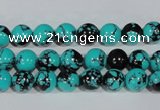 CTU1803 15.5 inches 8mm round synthetic turquoise beads