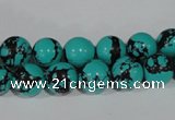 CTU1804 15.5 inches 10mm round synthetic turquoise beads