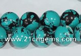 CTU1806 15.5 inches 14mm round synthetic turquoise beads