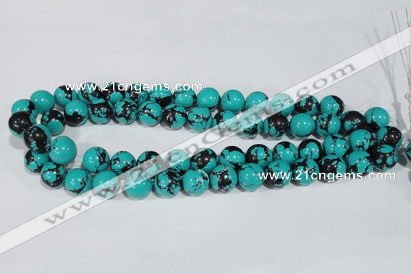 CTU1806 15.5 inches 14mm round synthetic turquoise beads