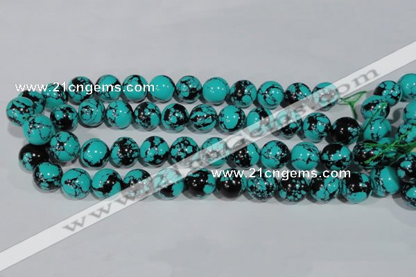 CTU1807 15.5 inches 16mm round synthetic turquoise beads