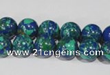 CTU1814 15.5 inches 10mm round synthetic turquoise beads