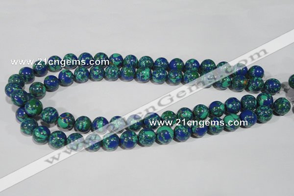 CTU1814 15.5 inches 10mm round synthetic turquoise beads