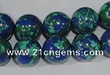 CTU1816 15.5 inches 14mm round synthetic turquoise beads