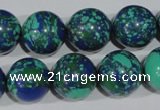 CTU1819 15.5 inches 20mm round synthetic turquoise beads