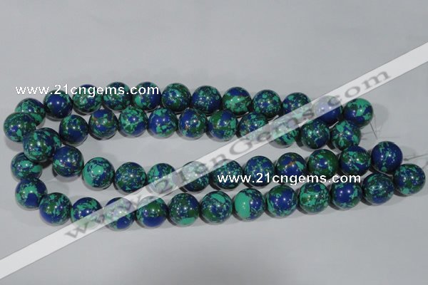 CTU1819 15.5 inches 20mm round synthetic turquoise beads