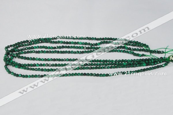 CTU1821 15.5 inches 4mm faceted round synthetic turquoise beads