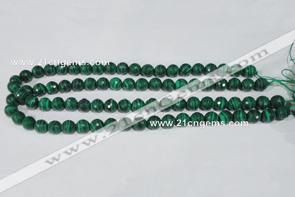 CTU1823 15.5 inches 8mm faceted round synthetic turquoise beads