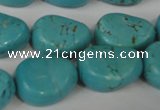 CTU1910 15.5 inches 18*22mm freefrom imitation turquoise beads