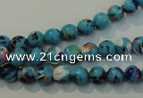 CTU2001 15.5 inches 6mm round synthetic turquoise beads