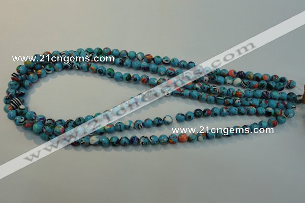 CTU2001 15.5 inches 6mm round synthetic turquoise beads