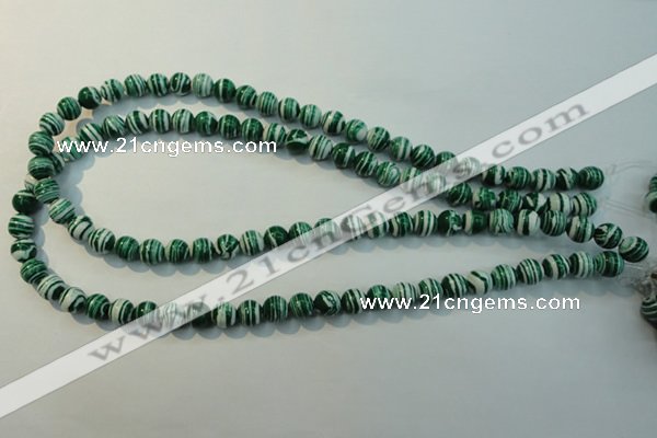CTU2042 15.5 inches 8mm round synthetic turquoise beads