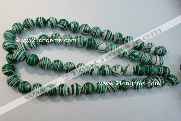 CTU2045 15.5 inches 14mm round synthetic turquoise beads