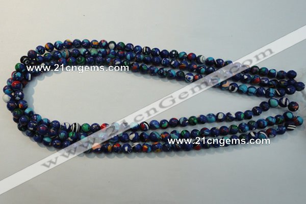 CTU2071 15.5 inches 6mm round synthetic turquoise beads