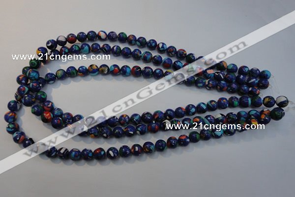 CTU2072 15.5 inches 8mm round synthetic turquoise beads