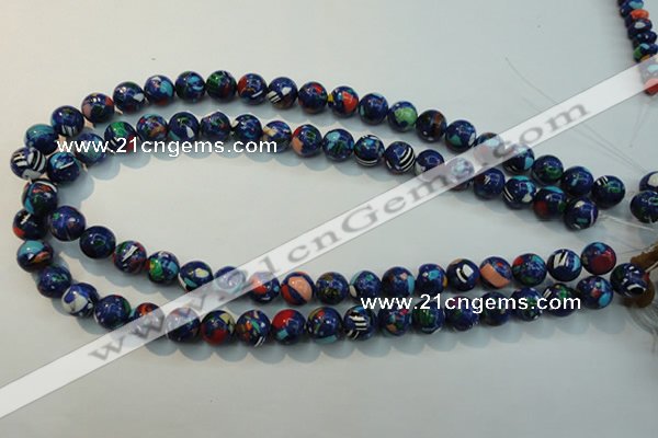 CTU2073 15.5 inches 10mm round synthetic turquoise beads