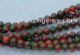 CTU213 16 inches 4mm round imitation turquoise beads wholesale