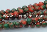 CTU214 16 inches 6mm round imitation turquoise beads wholesale