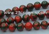 CTU215 16 inches 8mm round imitation turquoise beads wholesale