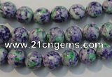 CTU2152 15.5 inches 8mm round synthetic turquoise beads