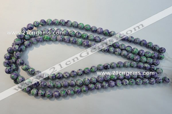 CTU2152 15.5 inches 8mm round synthetic turquoise beads