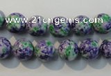 CTU2153 15.5 inches 10mm round synthetic turquoise beads