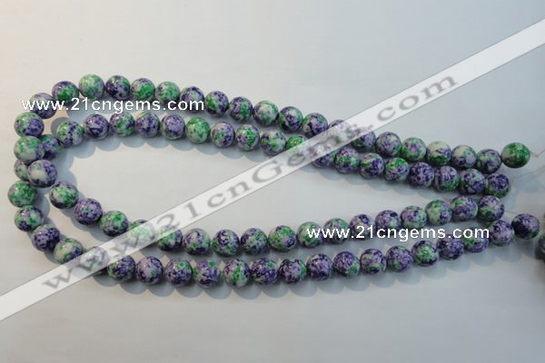 CTU2153 15.5 inches 10mm round synthetic turquoise beads