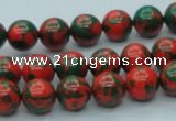 CTU216 16 inches 10mm round imitation turquoise beads wholesale