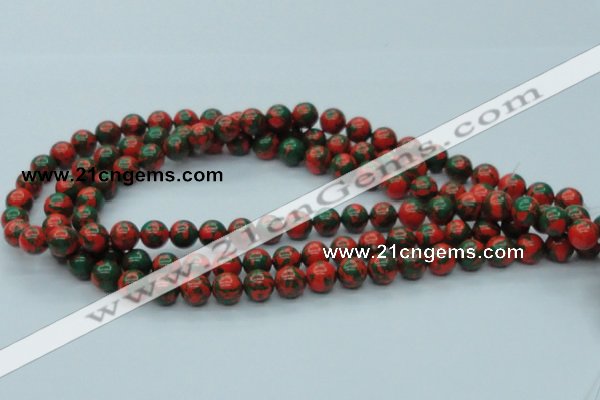 CTU216 16 inches 10mm round imitation turquoise beads wholesale