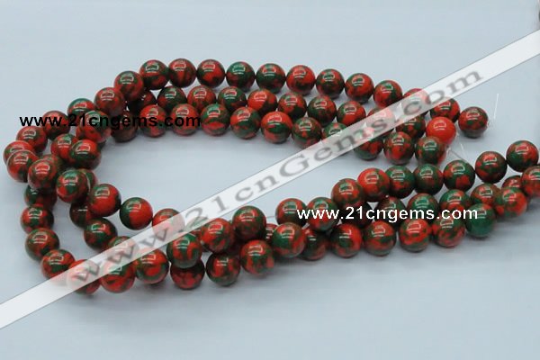 CTU217 16 inches 12mm round imitation turquoise beads wholesale