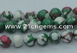 CTU224 16 inches 8mm round imitation turquoise beads wholesale