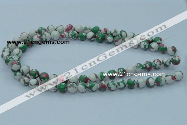 CTU225 16 inches 10mm round imitation turquoise beads wholesale