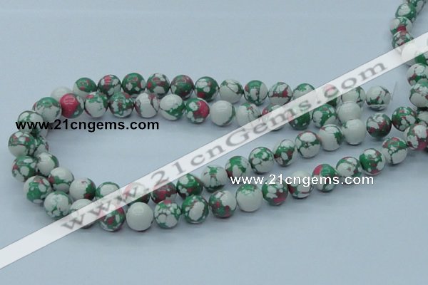CTU226 16 inches 12mm round imitation turquoise beads wholesale