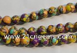 CTU2321 15.5 inches 6mm round synthetic turquoise beads