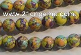 CTU2322 15.5 inches 8mm round synthetic turquoise beads