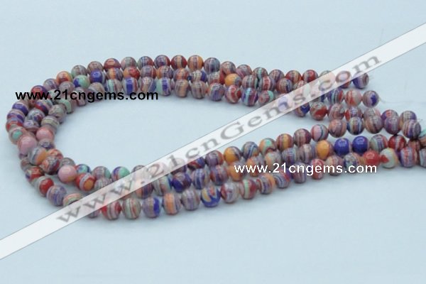 CTU240 16 inches 8mm round imitation turquoise beads wholesale